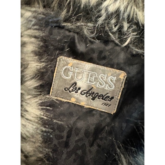 Guess Los Angeles Faux Fur Vest, Gray, Sleeveless Jacket, S/P, 1981 - Picture 2 of 11